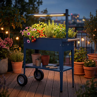 Chariot Urban Garden Table de culture + lampe de croissance