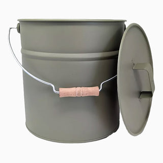 Seau en métal 12L incl. couvercle