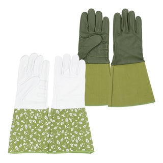 Gant de jardinage en cuir avec manchette