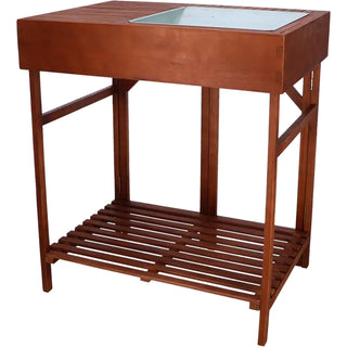 Table de rempotage en bois dur