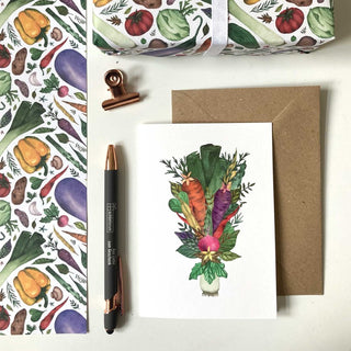 Carte cadeau 'Bouquet Potager' A6