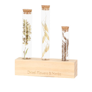 Tubes pour fleurs et herbes en bois M